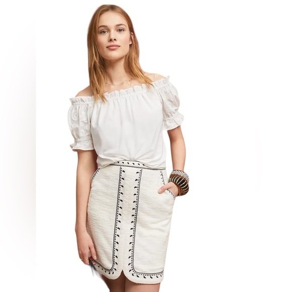 Dolan x Anthropologie - NWT Tulley Textured Mini Skirt Sz S - Picture 1 of 10